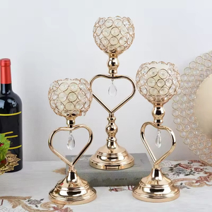 Candelabro <span class=keywords><strong>de</strong></span> Metal y Cristal Elegante <span class=keywords><strong>para</strong></span> Fiestas <span class=keywords><strong>de</strong></span> Boda, Portavelas <span class=keywords><strong>para</strong></span> Decoración del Hogar, Centro <span class=keywords><strong>de</strong></span> <span class=keywords><strong>Mesa</strong></span> - Product Image 1