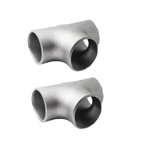 Té soudé en acier inoxydable de diamètre égal, raccord de tuyau industriel, joint de tuyau en acier sans soudure, estampage hydraulique - Product Image 4