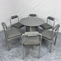 Ensemble de table de barbecue au gaz butane carré en acier inoxydable pour restaurant coréen, hôtel et restauration, écologique et durable