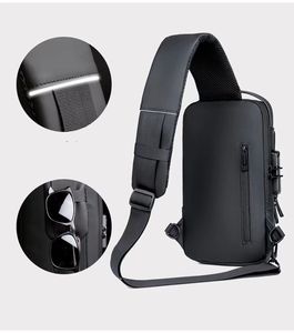 Bolsa de Pecho Impermeable Antirrobo con Cremallera Oxford, Bandolera Cruzada Unisex, con Cargador USB, Forma de Almohada, al por Mayor y a Bajo Precio - Product Image 6