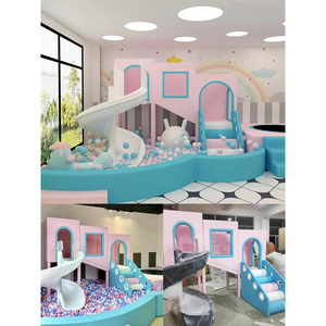 Nuevo Parque Infantil Interior para Niños, Centro de Juegos Suaves con Tobogán, Piscina de Pelotas, Pelotas Oceánicas para Juegos Interiores Pequeños - Product Image 6