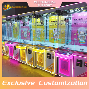 Machine à griffes d'arcade personnalisable en gros grue à pièces avec éclairage LED accepteur de billets de casier de prix distributeur automatique de jouets de type poupée - Product Image 3