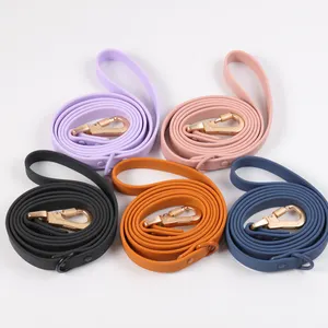 Ocheypets Top Quality Pet Products Fazendo Suprimentos Bom Cão Pescoço Collar Cinta Longa Webbing Leash Chumbo