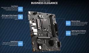 ใหม่ <span class=keywords><strong>MSI</strong></span> PRO <span class=keywords><strong>H610M</strong></span>-G DDR4 เมนบอร์ดเกมสนับสนุน 14th/13th CPU H610 เมนบอร์ด - Product Image 5