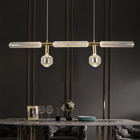 Lustres en verre de luxe pour la décoration de la maison, style nordique moderne, pour chambre à coucher, salon, escalier, luminaires de plafond LED circulaires personnalisés