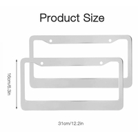 Support de plaque d'immatriculation de moto en métal, vente en gros directe d'usine 2024, cadre de plaque personnalisé pour moto