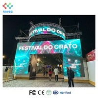 Pantalla LED Raybo para Exteriores, Impermeable, 4m X 3m, P3.91 P4.81, Panel de Video para Alquiler, Fondo para Bodas, Pantalla LED para DJ