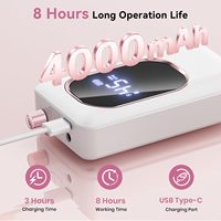 Vantrend Beauty 45000RPM Bürstenloser Motor Nagelfräser-Set USB Aufladbar Professionelle Salon-Qualität Tragbar mit Gürtelclip zum Formen