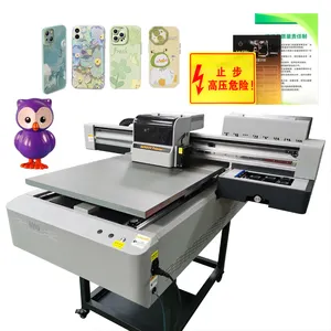 Proprinter Hoge Resolutie 6090 Grootformaat Digitale Uv Flatbed Printer Voor Doorzichtige Mobiele Telefoon Hoes Iphone Afdrukken