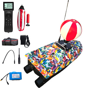 Barco Cebador RC SurfCaster Pro con Motor sin Escobillas de Alta Velocidad para Pesca con GPS, Dos Liberadores de Cuerda y Bola de Auto-Nivelación D16 12V - Product Image 1