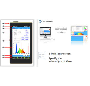 OHSP350 기본 모델 럭스 색온도 색재현율 측정기 스펙트로미터 (PC 소프트웨어 포함) - Product Image 6