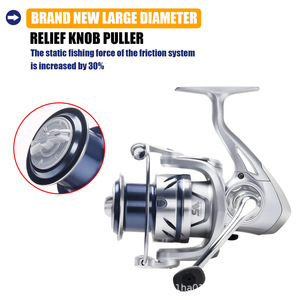 Moulinet de pêche WildTrek Spinning Reel 5.4:1/4.8:1, rapport de transmission 1000-7000, résistance maximale 12 kg, 7BB, système anti-retour, résistant à <span class=keywords><strong>la</strong></span> corrosion de l'eau salée - Product Image 5