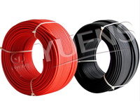PV-Kabel Schwarz Rot 4mm2 6mm2 Verzinnter Kupferdraht Yuens PV-Solarkabel für Solarkraftwerke Gute Qualität