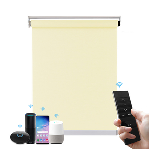 Muestra Gratuita de Cortinas Enrollables Inteligentes con Control por <span class=keywords><strong>Interruptor</strong></span> Tuya Zigbee, Fabricadas con Tela Impermeable y con Bloqueo Total de Luz Solar - Product Image 5