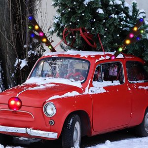 Kit de Decoración Navideña para Auto con Cuernos de <span class=keywords><strong>Reno</strong></span> con Luz, <span class=keywords><strong>Reno</strong></span> <span class=keywords><strong>Rudolph</strong></span> y <span class=keywords><strong>Nariz</strong></span> <span class=keywords><strong>Roja</strong></span> para Decoraciones Navideñas de Coche - Product Image 6