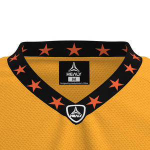 Camiseta Deportiva HEALY Número 23 Estilo Urbano Naranja y Negro, Camiseta de Béisbol Personalizada para Hombre, Cómoda y Moderna con Estampado de Grafiti - Product Image 4