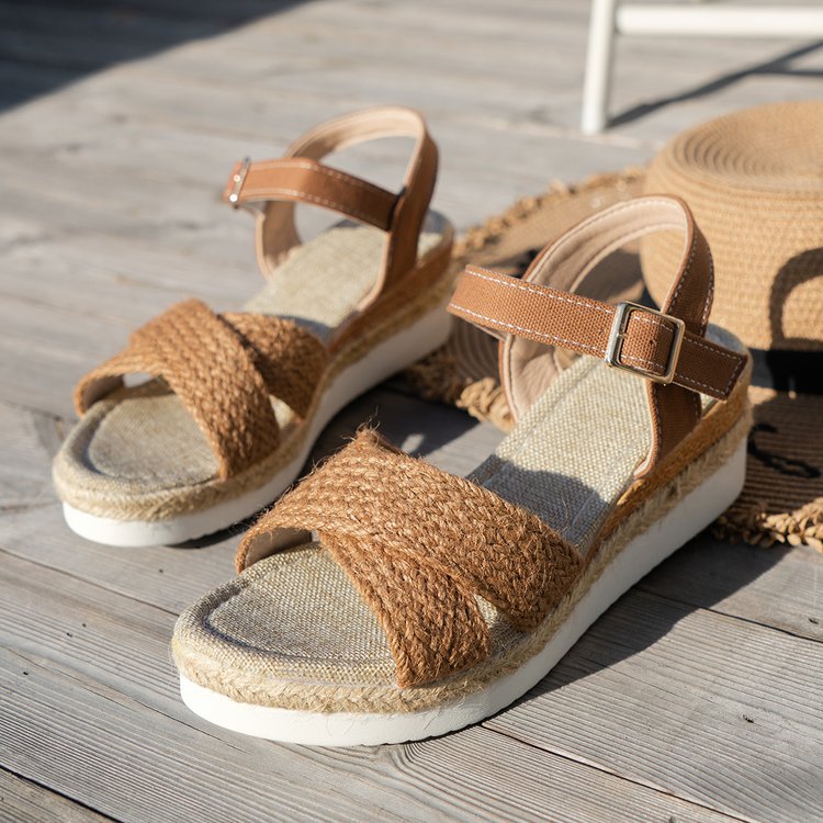 【PORTERNA】Lond rattan sandals PORTERNA】Lond rattan sandals GC SHOES Lorena Raffia