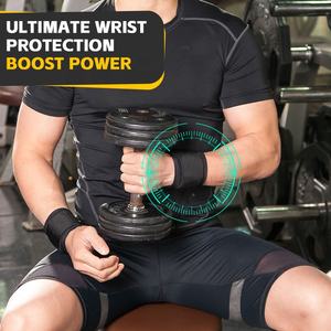 Özel logo elastik spor ağırlık kaldırma bileklik kayışı spor salonu egzersiz eğitimi - Product Image 4