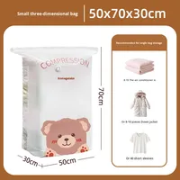 Sacs de compression sous vide en matériau PA+PE pour usage domestique, pour vêtements, couettes, vestes, rangement avec pompe électrique, modèle 536