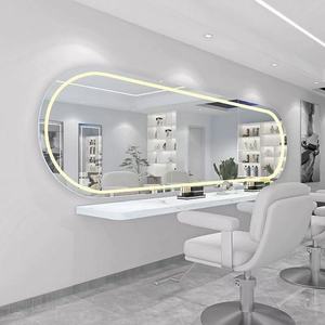 Hiện đại một mặt LED salon tóc gương ngang treo cảm ứng chuyển đổi hình chữ nhật hình bầu dục khung thân thiện với môi phòng ngủ nghệ thuật Deco - Product Image 3