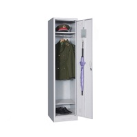 Meubles de bureau modernes Structure KD Simple 1 porte Casier en acier Armoire métallique pour vêtements Solution de rangement