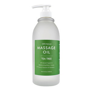 Aceite de Masaje Orgánico Puro de Salón de 1 Litro con Aroma Fresco a Rosa, Lavanda, Manzanilla, Árbol de Té, Jazmín, Jengibre, Artemisa, Pasiflora y Menta - Product Image 4