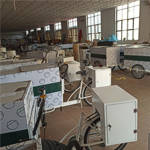 Le meilleur vélo cargo électrique mobile <span class=keywords><strong>remorque</strong></span> tricycle à 3 roues avec panier avant vélo de nourriture vélo de pain de café - Product Image 2