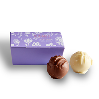 Logo personnalisé petit emballage en papier blanc pour le chocolat mini mignon mini boîtes de chocolat avec revêtement UV pour l'emballage alimentaire