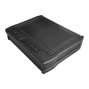 Coffre-fort pour armes à feu <span class=keywords><strong>ILOCK</strong></span> T12, biométrique, code électronique, serrure à clé, acier noir, logo personnalisé, portable, pour la maison, le bureau, la voiture - Product Image 2