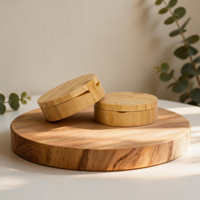 Palette de fards à paupières 10G en pot carré avec pinceau et miroir, pour fêtes, usage quotidien et voyage
