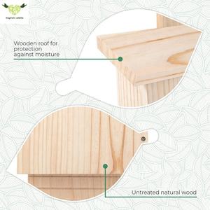 Caja de murciélagos de madera resistente al agua, casas y muebles para mascotas para un hábitat seguro de murciélagos - Product Image 2