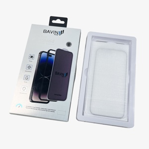 Chất lượng cao điện thoại trường hợp <span class=keywords><strong>Box</strong></span> với logo Tempered phim dễ dàng Applicator Đóng gói hộp kính bảo vệ cho điện thoại 15/16 Pro Max - Product Image 5