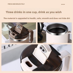 Nhà máy tùy chỉnh <span class=keywords><strong>500ml</strong></span> đôi tường Du lịch <span class=keywords><strong>Mug</strong></span> 304 thép không gỉ chân không cách điện cốc cà phê với nắp - Product Image 5