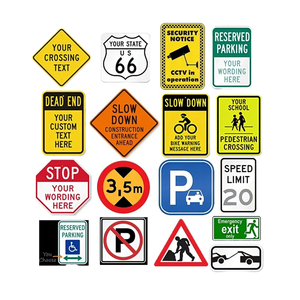 Señal de Tráfico de Seguridad Vial Reflectante de Aluminio Personalizada, Impresa con UV, Cumple con la Normativa MUTCD, Tamaño Personalizado - Product Image 1