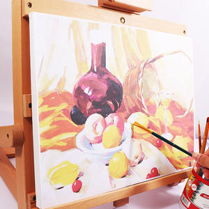 Foska Fournisseurs de fournitures de bureau Hêtre de haute qualité en <span class=keywords><strong>bois</strong></span> Portable toile support bureau <span class=keywords><strong>peintre</strong></span> H-Frame <span class=keywords><strong>chevalet</strong></span> avec hauteur réglable - Product Image 6