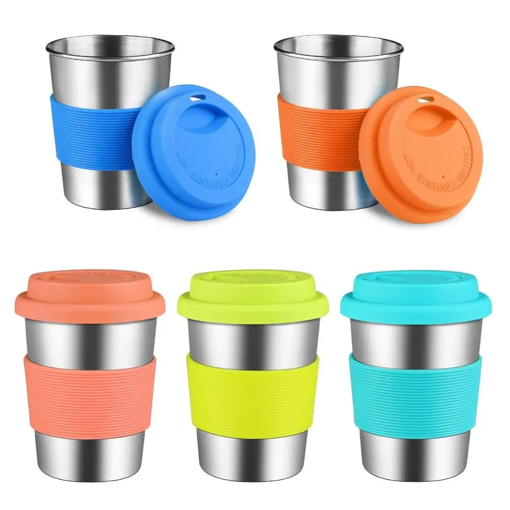 2020 Tùy Chỉnh Silicone Uống Cà Phê/Trà Silicone Cup Nắp & Bìa Tay Áo