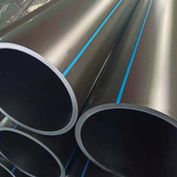 Tuyaux et raccords en PEHD, tube en plastique pour l'eau, taille de 20 mm à 1200 mm, tube en polyéthylène PEHD