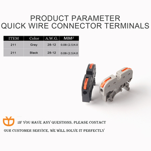Đầu Nối Dây Khối Đầu Cuối <span class=keywords><strong>Din</strong></span> <span class=keywords><strong>Rail</strong></span> 211 Dây Dẫn Nối Nhanh Dây Dẫn Nối Nhỏ Gọn Đầu Nối Cáp Nhanh Dây Dẫn Nhỏ - Product Image 2