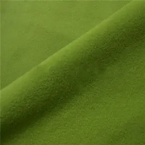 2014 vendita calda impermeabile verde trama maglia 100% poliestere doppio lato del panno morbido tessuto