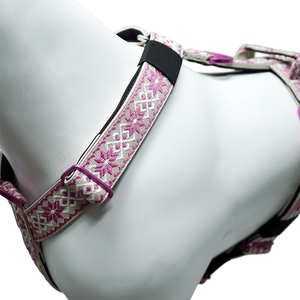 Arnés táctico para perros grandes con tejido jacquard, hebillas de aluminio aeronáutico, acolchado suave, nailon resistente y chaleco ajustable. - Product Image 5