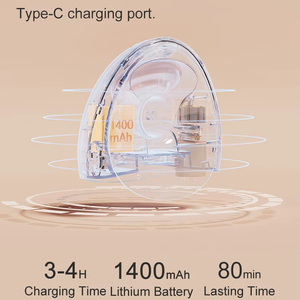 Пищевой 150 мл Белый соединенный мешок для хранения молока 3 режима 9 уровней Регулируемый Электрический силиконовый переносной молокоотсос PP материал - Product Image 3