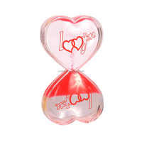Minuterie en forme de coeur calmant sensoriel soulagement du stress pour enfants et adultes minuteries de mouvement liquide barboteur