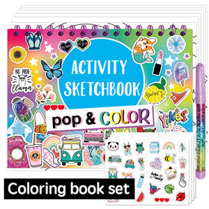 Set di libri da colorare personalizzati per attività 2024 per bambini Vintage Art Hand Craft Planner Album Journal trae da colorare b - Product Image 2