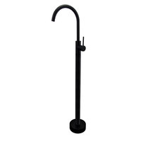 Robinets de baignoire au sol en laiton poli classique Alimentation en eau chaude et froide avec robinet de douche au fini chromé