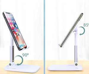 Xinrunjin วัสดุพีวีซีสไตล์เรียบง่ายออกแบบสร้างสรรค์อเนกประสงค์ตั้งโต๊ะโทรศัพท์มือถือพับได้ของขวัญส่งเสริมการขาย - Product Image 5