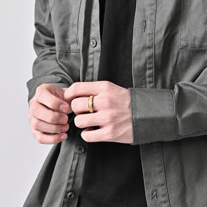 Titanium Steel Frosted Rotating <b>Ring</b> Unisex Index Finger Wedding Band Geometric Shape <b>Plain</b> Inlay Multiple Colors - Product Image 3