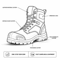 Bottes de travail personnalisées à embout d'acier, baskets de sécurité robustes et décontractées en cuir, daim, maille, toile, PVC, EVA pour usage en usine