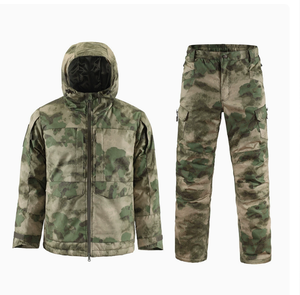 Combinaison d'hiver DFG02 Green CP, en coton rembourré, imperméable, isolante, épaisse, camouflage, pour l'hiver. - Product Image 3