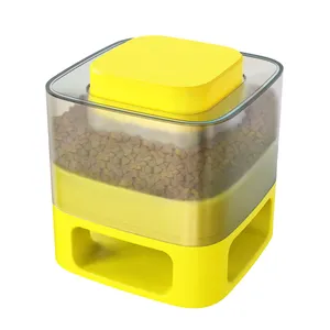 Factory best selling square food catapult vessel to improve pet IQ feeder bowl