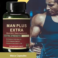 Capsules d'extrait de racine de maca pure naturelle à base de plantes OEM, complément de force pour hommes, puissance accrue, capsules de maca pour adultes